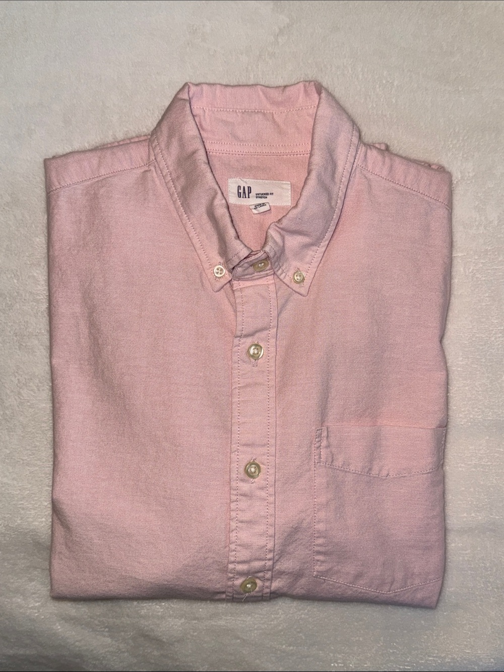 Men's GAP Untucked Fit Stretch Oxford Dress Shirt